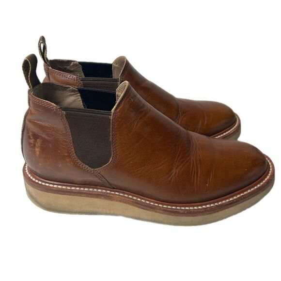 Taylor Stitch Brown Leather The Low Top Ranch Boot Sz 8 main image 8